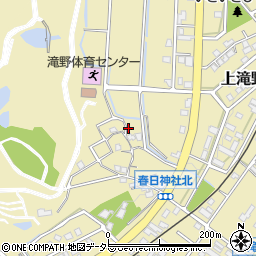 兵庫県加東市上滝野周辺の地図