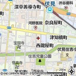 京都府京都市伏見区越前町602周辺の地図