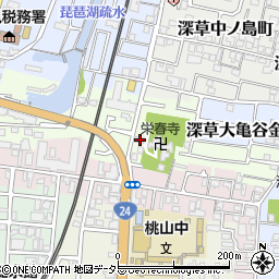 京都府京都市伏見区桃山町丹下46-5周辺の地図