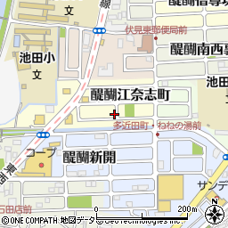 京都府京都市伏見区醍醐江奈志町10-113周辺の地図