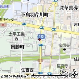 京都府京都市伏見区景勝町38周辺の地図