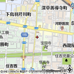 京都府京都市伏見区上神泉苑町周辺の地図