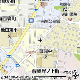 京都府京都市伏見区醍醐構口町14周辺の地図