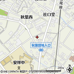 愛知県安城市安城町社口堂88周辺の地図