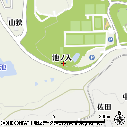 愛知県岡崎市洞町池ノ入周辺の地図