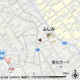 静岡県静岡市駿河区西島407周辺の地図