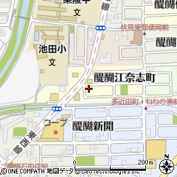 京都府京都市伏見区醍醐江奈志町10-107周辺の地図