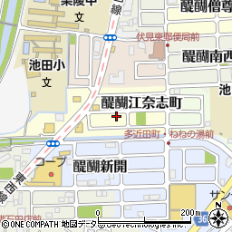 京都府京都市伏見区醍醐江奈志町10-84周辺の地図