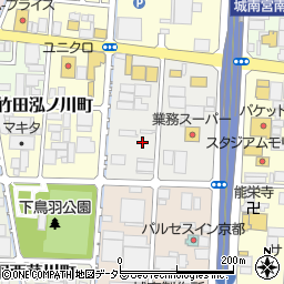 京都府京都市伏見区竹田松林町周辺の地図