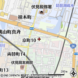 京都府京都市伏見区桃山町丹下9周辺の地図