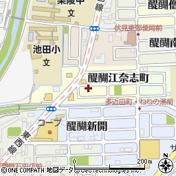 京都府京都市伏見区醍醐江奈志町10-91周辺の地図