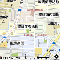 京都府京都市伏見区醍醐江奈志町10-31周辺の地図