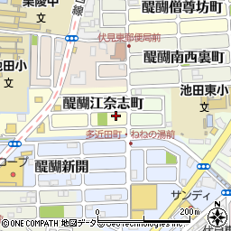 京都府京都市伏見区醍醐江奈志町10-29周辺の地図