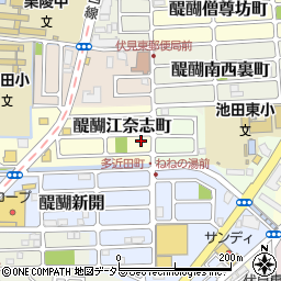 京都府京都市伏見区醍醐江奈志町10-28周辺の地図