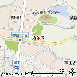 愛知県知多市金沢カンス周辺の地図