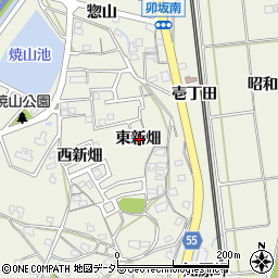 愛知県知多郡阿久比町卯坂東新畑周辺の地図