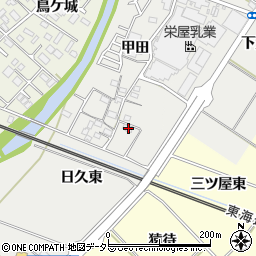 愛知県岡崎市東牧内町日久東12周辺の地図