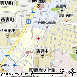 京都府京都市伏見区醍醐構口町12周辺の地図