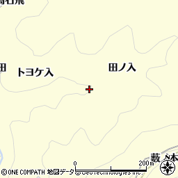 愛知県岡崎市蓬生町田ノ入周辺の地図
