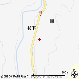 愛知県新城市富保道ノ上12周辺の地図