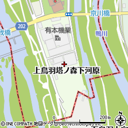 京都府京都市南区上鳥羽塔ノ森下河原周辺の地図