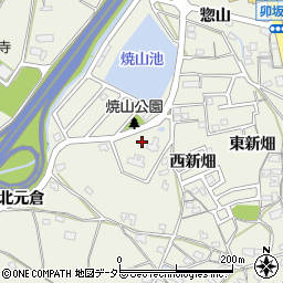 愛知県知多郡阿久比町卯坂焼山周辺の地図