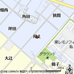 愛知県岡崎市昭和町用土周辺の地図