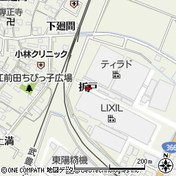 愛知県知多郡東浦町藤江折戸周辺の地図