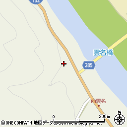 静岡県浜松市天竜区西雲名109周辺の地図