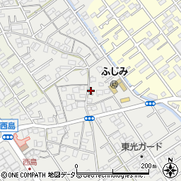 静岡県静岡市駿河区西島407-3周辺の地図