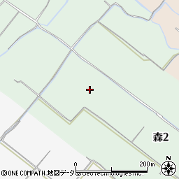 滋賀県大津市森2丁目15周辺の地図