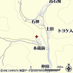 愛知県岡崎市蓬生町本蔵前周辺の地図