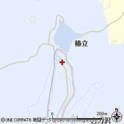 愛知県岡崎市小美町椿立周辺の地図