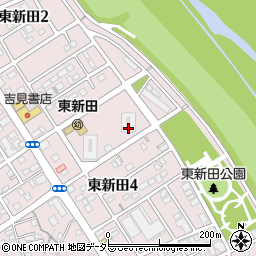 東新田高層団地周辺の地図