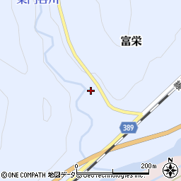 愛知県新城市富栄綾ノ橋周辺の地図