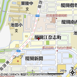 京都府京都市伏見区醍醐江奈志町10-141周辺の地図