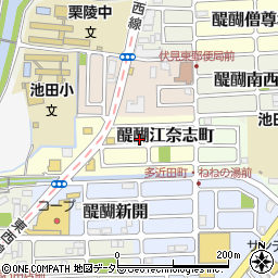 京都府京都市伏見区醍醐江奈志町10-139周辺の地図