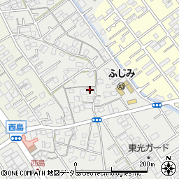 静岡県静岡市駿河区西島416周辺の地図