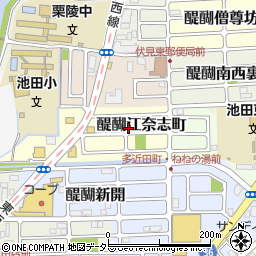 京都府京都市伏見区醍醐江奈志町10-40周辺の地図