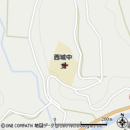広島県庄原市西城町中野622周辺の地図