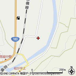 広島県庄原市西城町中野618周辺の地図