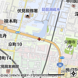 京都府京都市伏見区桃山町丹下周辺の地図