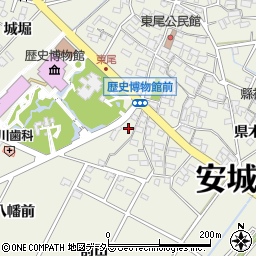 愛知県安城市安城町城堀83周辺の地図