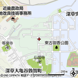 京都府京都市伏見区深草大亀谷古御香町120周辺の地図