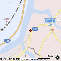 愛知県新城市大野森野周辺の地図