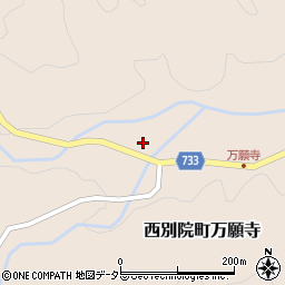 京都府亀岡市西別院町万願寺下中田周辺の地図