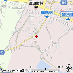 兵庫県三田市下相野1232-1周辺の地図