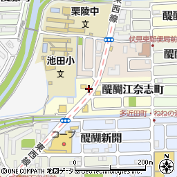 京都府京都市伏見区醍醐江奈志町10周辺の地図