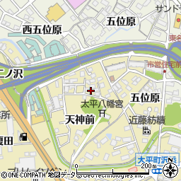 愛知県岡崎市大平町天神前35-2周辺の地図