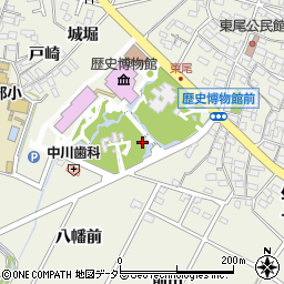 安祥城址公園トイレ周辺の地図